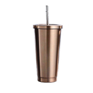 Stainless Steel Tumbler with Straw